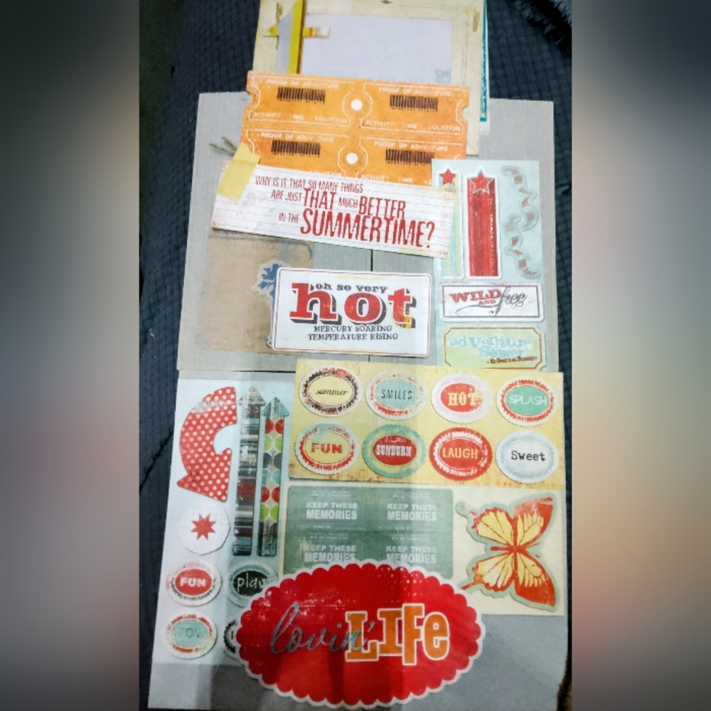 15pc My Mind's Eye Jen Wilson 2009 Scrapbook Lot - NOS